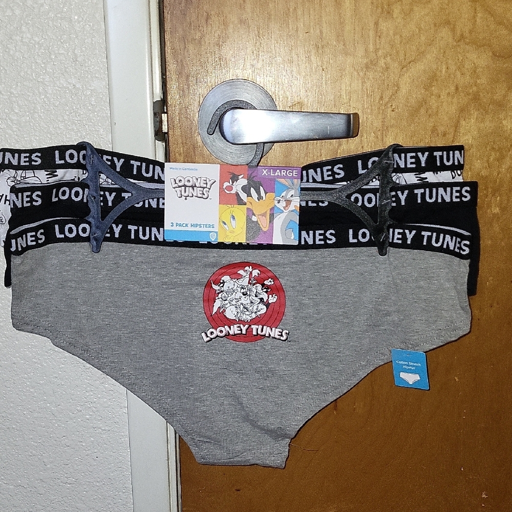 Warner Bros. Gray and Black Underwear with Logo